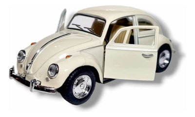 Volkswagen Beetle Beige 1967 KT5057d 75 en miniatura de metal