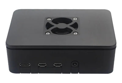Caja O Case Para Raspberry Pi 4 B Negro Con Ventilador