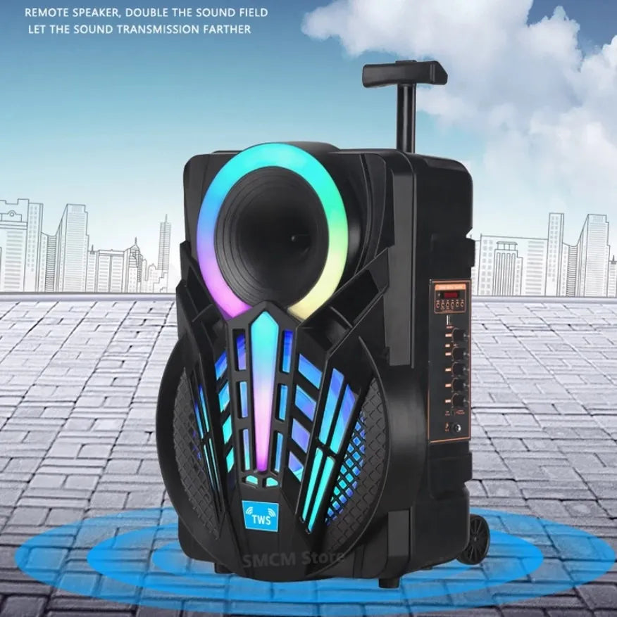 Parlante Altavoz Inalambrico Portatil Bluetooth 15 Pulgadas Negro
