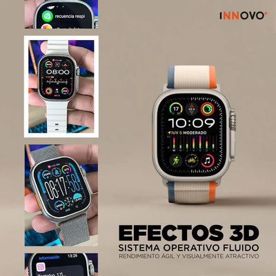 Smartwatch H9 Ultra Plus 49mm + 7 Correas | Nfc, Amoled, Bluetooth 5.0