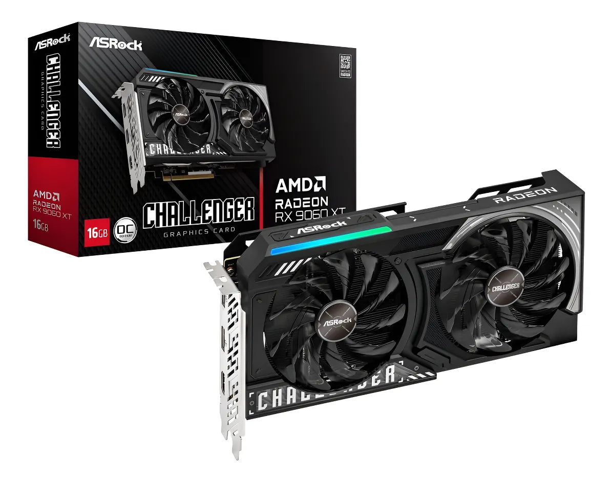 Tarjeta De Video Amd Asrock Challenger Oc 9060 Xt 16gb Gddr6