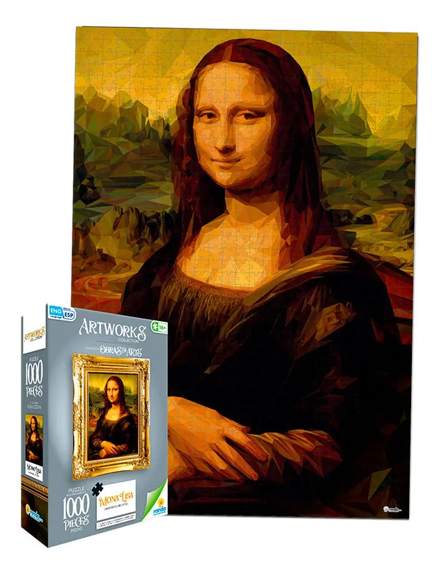 Rompecabezas 1000 Piezas Mona Lisa Leonardo Da Vinci Ronda