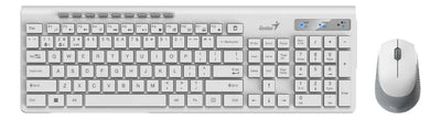Combo Genius Inalambrico Bluetooth Slimstar 8230 Blanco