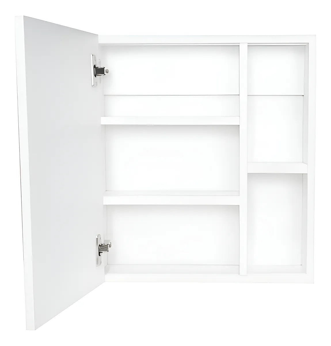Gabinete Blanco 50 Cm Con Espejo Y Entrepaños