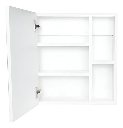 Gabinete Blanco 50 Cm Con Espejo Y Entrepaños