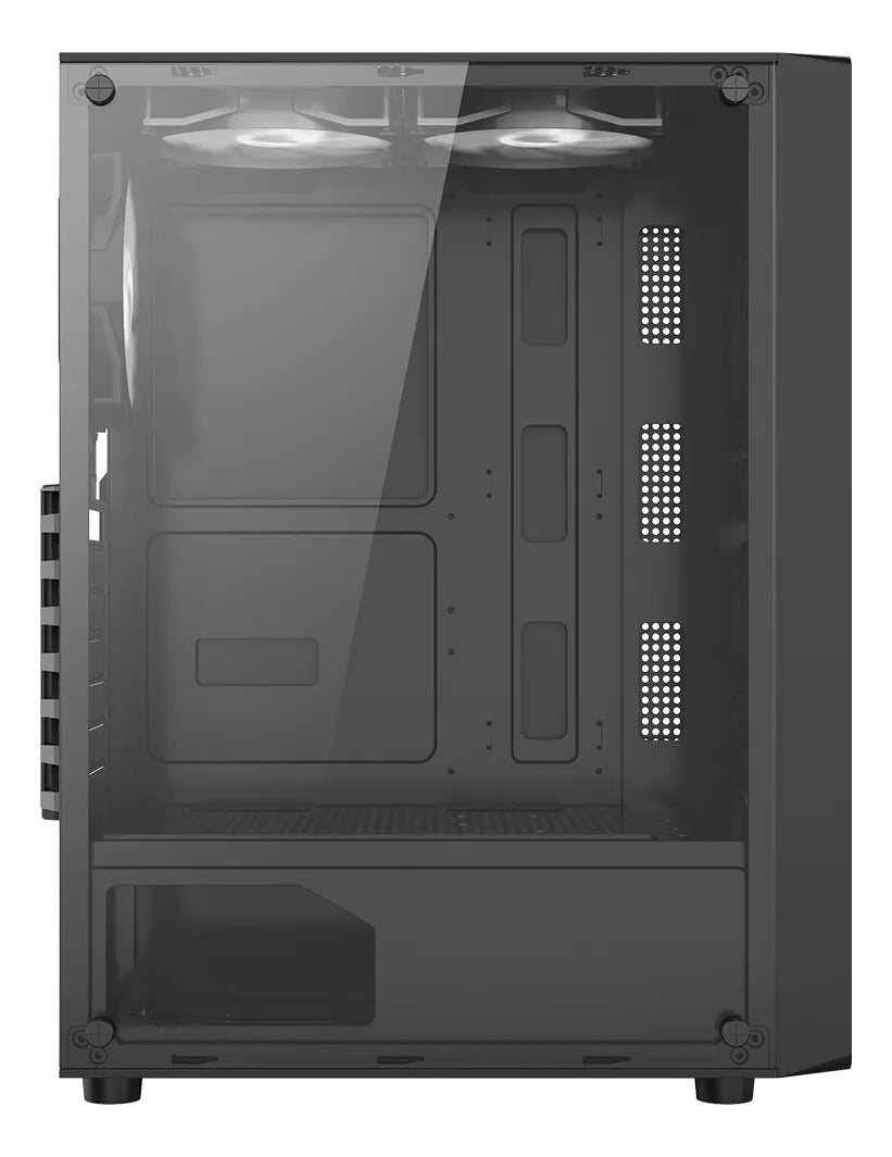 Gabinete Gamer Iceberg Flow C Dark Edition 6 Fans No Led Negro
