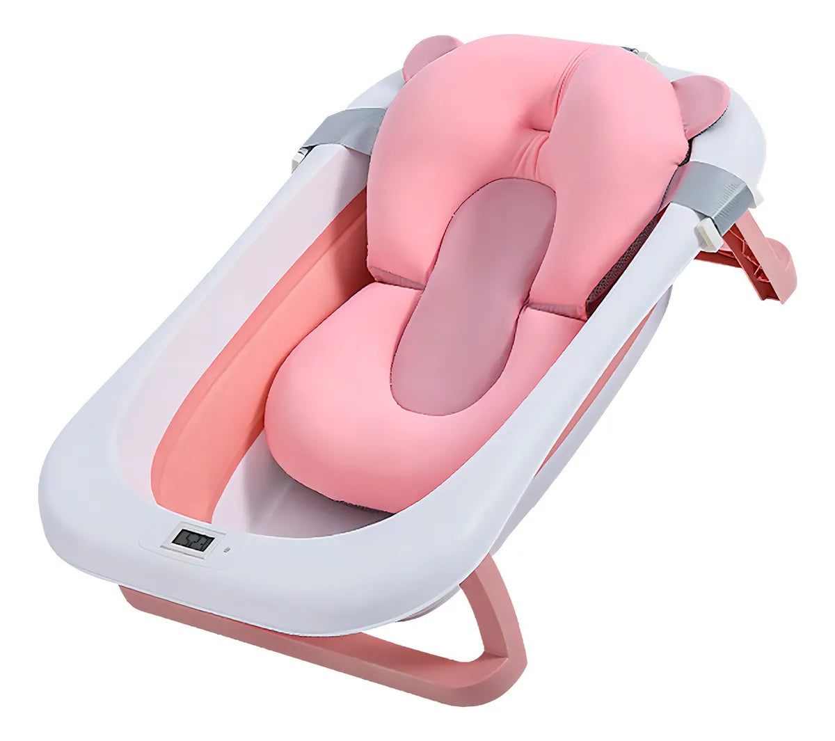Tina Bañera Plegable Para Bebé Color Rosa Tina Bañera Plegable Para Bebé