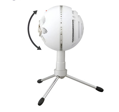 Micrófono Blue Snowball Ice Condensador Cardioide color blancoS