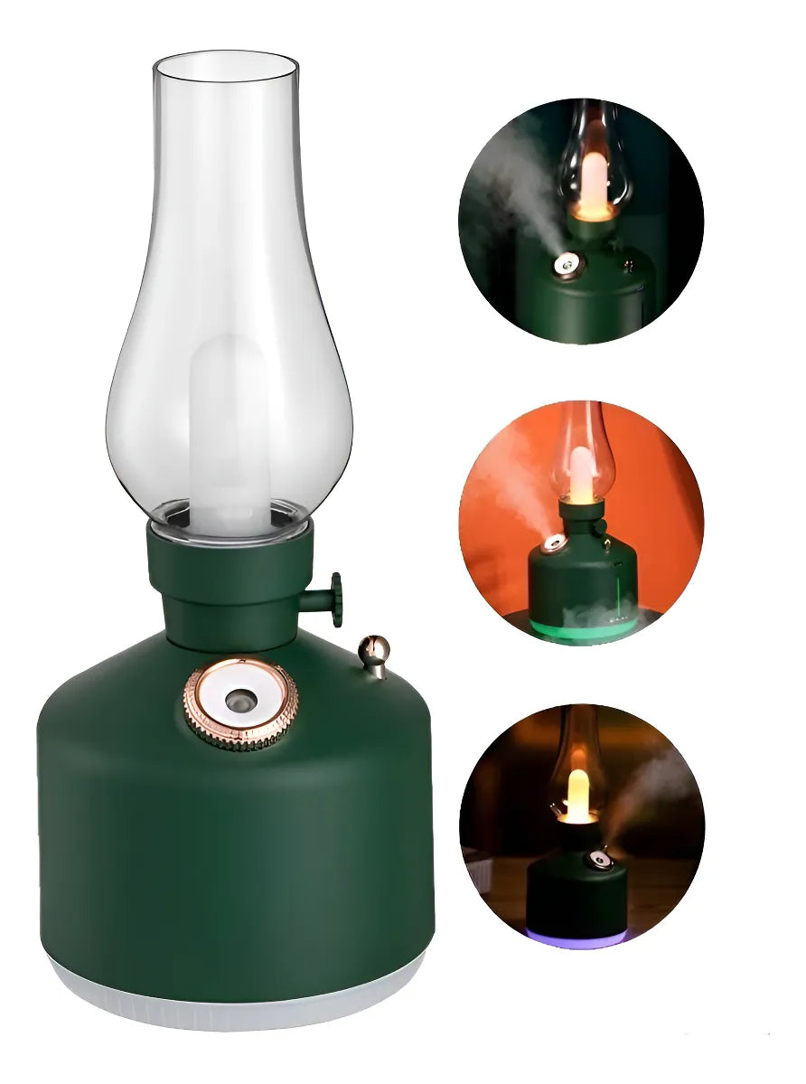 Difusor De Aromas Humidificador Lampara Retro + Esencia Aleatorio