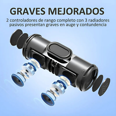 Parlante Tronsmart T7 Lite portátil con bluetooth waterproof negra