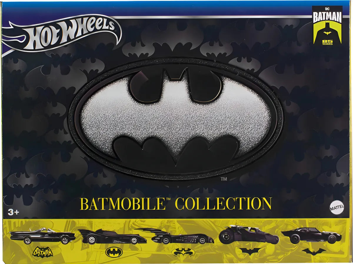 Hotwheels Batmobile Collection 5 Autos Batman 85 Aniversario Color Negro