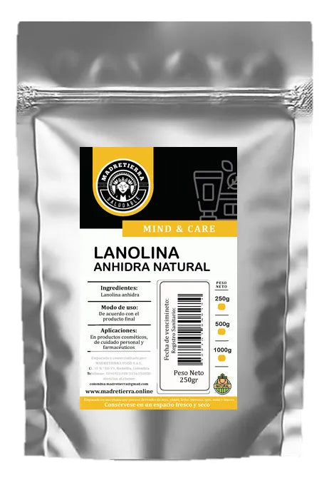 Lanolina Natural X 250gr Anhidra