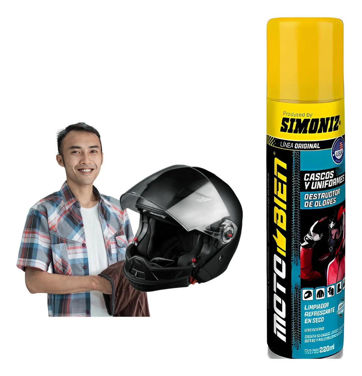 Limpiador En Seco Refrescante Desinfectante Cascos Simoniz