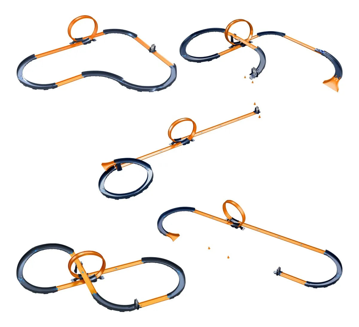Juego De Pistas Rc Hot Wheels Con Vehículo Y 30 Piezas