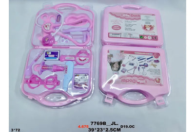 Maletín Médico Best Doctor Doctor Set Rosa Juego de Rol 14 Piezas