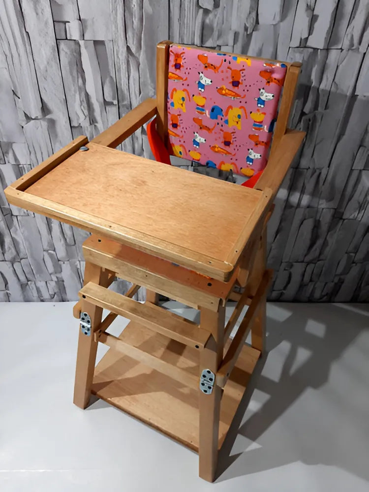 Comedor Plegable En Madera Color Rosado