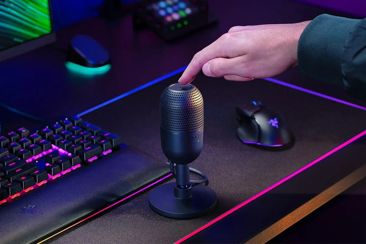 Micrófono Razer Seiren V3 Mini Ultra Compacto Usb Color Negro