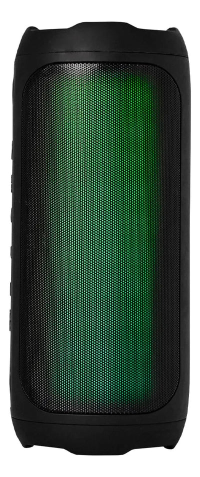 Parlante Recargable Breeza 16w Vta Flama Con Luces Led Color Negro