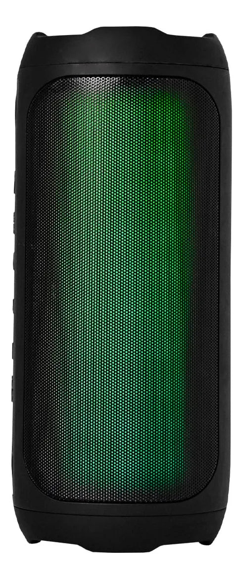Parlante Recargable Breeza 16w Vta Flama Con Luces Led Color Negro
