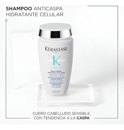 Bain Creme Anti-pelliculaire Kérastase Anticaspa 250ml Symbiose