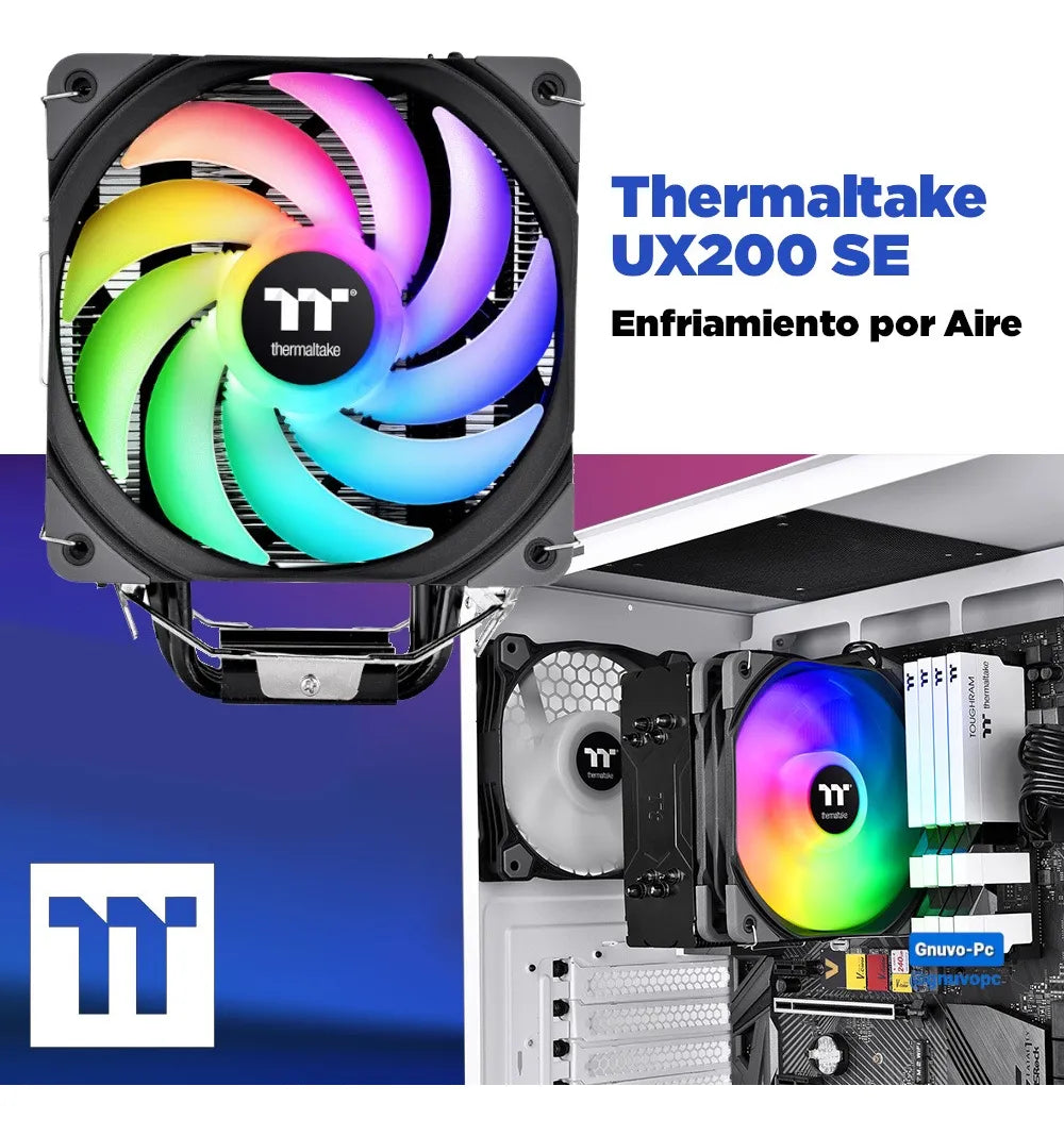 Enfriamiento Disipador Aire Pc Cpu 120 Mm Argb Lga 1700 Am5