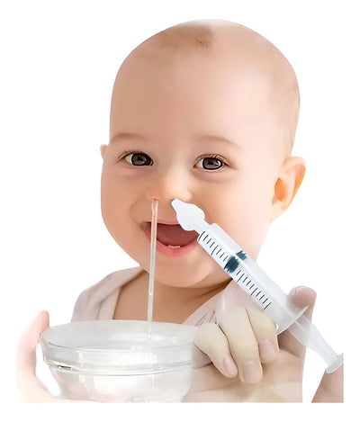 Aspirador Nasal Suave Seguro De Silicona Para Bebés Y Niños Color Azul