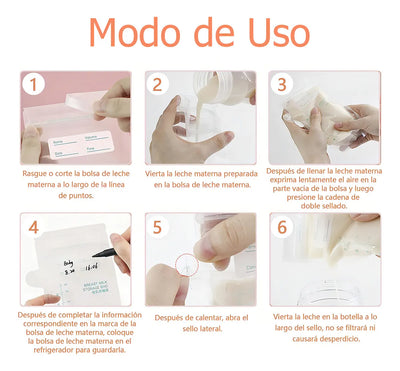 Bolsas Para Almacenar Leche Materna Kit De 30pzas 150ml