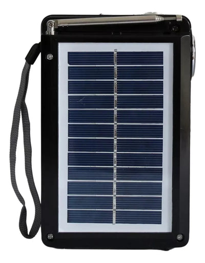 Radio Parlante Panel Solar Recargable Bocina Altavoz Fm Sd Diseño