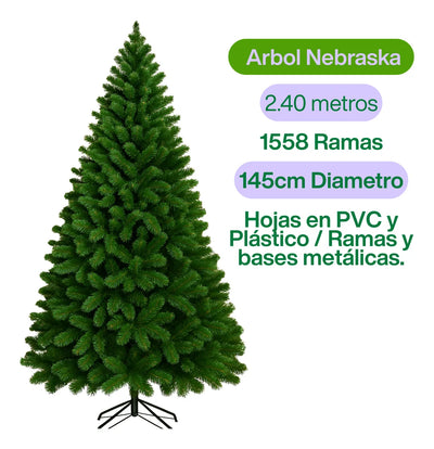 Árbol De Navidad Nebraska De 240 Cm Verde
