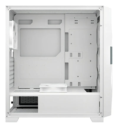 Armario Antec Df700 Flux Mesh de vidrio templado para jugadores, 5 x 120 mm, color blanco