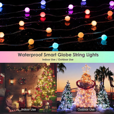 Luces Led Navideñas Efecto Arcoíris Decoración Hogar Habitación Navidad Control App Bt 10 Metros 66 Luces Marca Dosyu Modelo Bsl10