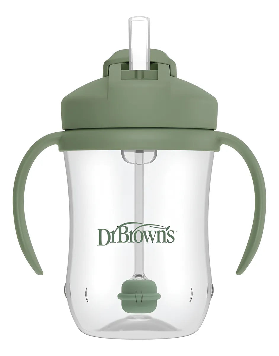Vaso Entrenador Pitillo Dr. Brown's 9 Onz Verde Animalito