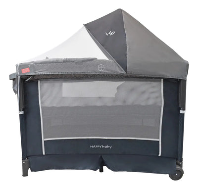 Corral Cuna Colecho Bebé Happy Baby Silver Color Gris oscuro