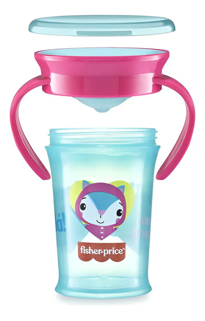 Vaso De Entrenamiento Fisher Price Bb1021 Rosa Color Turquesa Liso