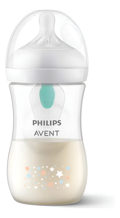 Tetero Con Diseño Natural Biberon 9 Onzas Airfree Avent Blanco Osos