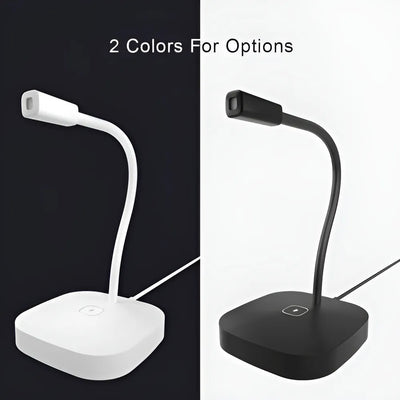Micrófono de escritorio para pc notebook profesional color blanco G22 Seisa