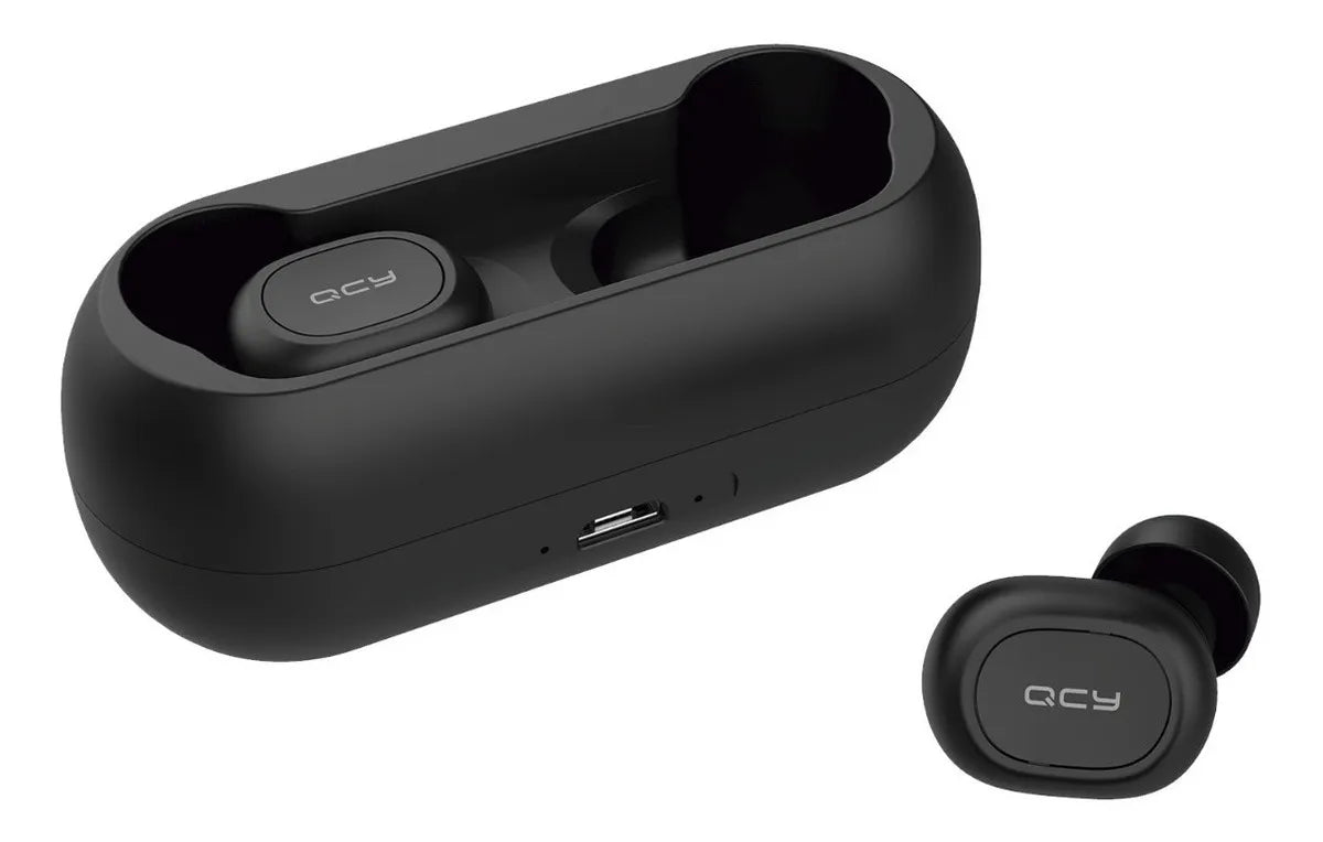 Audífonos In Ear Inalámbricos QCY T1C Auriculares Bluetooth 5.1 con Manos Libres 20 Horas Sonido Personalizado via App Diseño Ultraportátil Color Negro