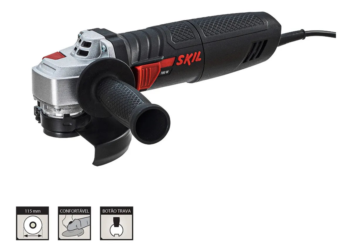 Taladro Percut 1/2 570w 6555 + Mini Pulidora 700w 9002 Skil - Negro