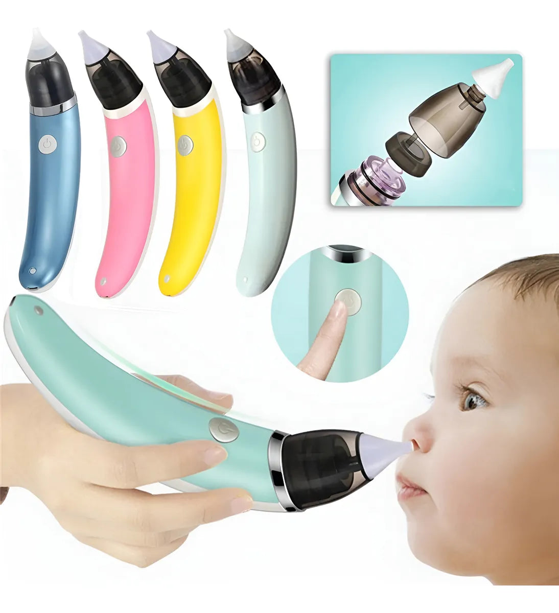 Aspirador Nasal Para Bebés Limpiador Eléctrico Disponibilidad