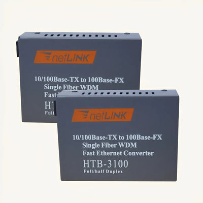 Convertidor De Medios De Fibra Óptica Base 100 25 Km