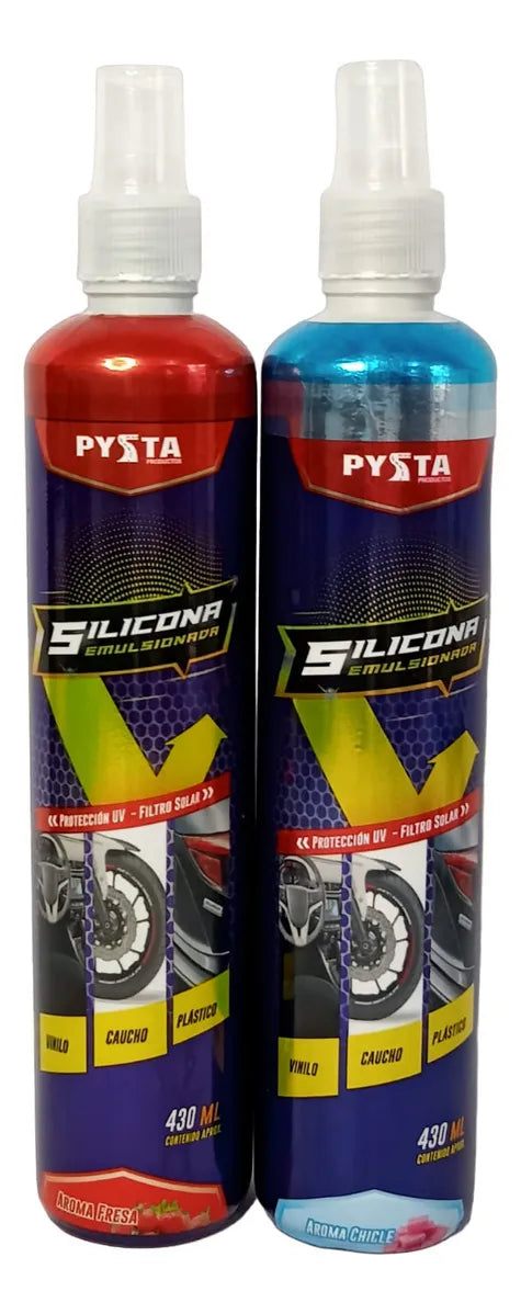 Silicona Para Moto Carro Aroma A Fresa Tarro 430ml