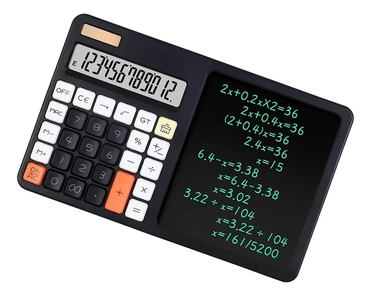 Calculadora De Mano Con Pantalla De 12 Dígitos Y Bolígrafo