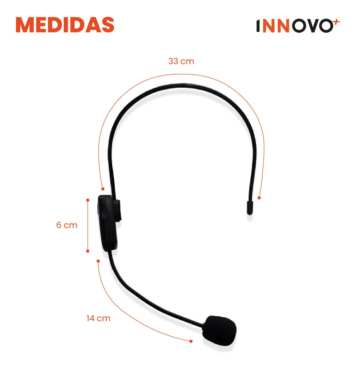 Microfono Conferencia Diadema Bluetooth 5.0 Con Adaptador Jack 3.5 Corporativa