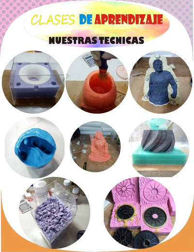 Caucho Silicona Mold 25 Estaño Liquido Moldes 1kiloescultura