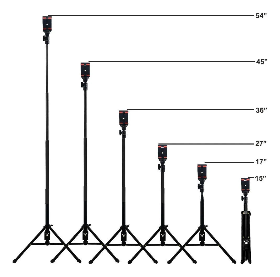 Trípode Monopie Aluminio 54 Pulgadas Con Soporte Para Celula