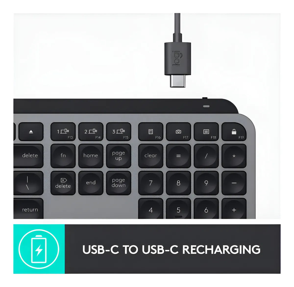 Teclado Logitech Mx Keys Inalambrico Iluminado Para Mac Color Del Teclado Gris Oscuro Idioma Inglés Us