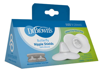 Pezonera Dr Browns Silicona + Estuche X 2und