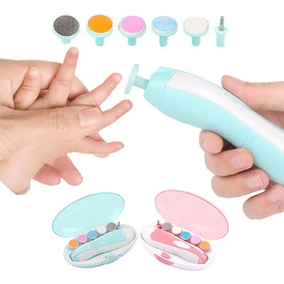 Lima De Uñas Para Bebes Con Lijas Intercambiables Azul Y Rosado