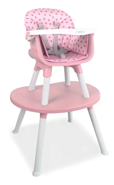 Silla Comedor Bebe 2 En 1 BEBESIT Comedor Escritorio con alcolchado Color Rosado
