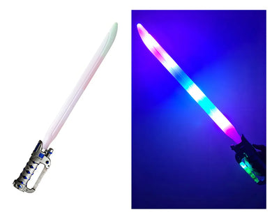 Espada Luz Laser Turelojs Con Sonido Y Luz Gris 64cm Plástico ABS